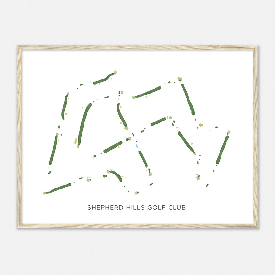 Print of Shepherd Hills Golf Club Modern Map