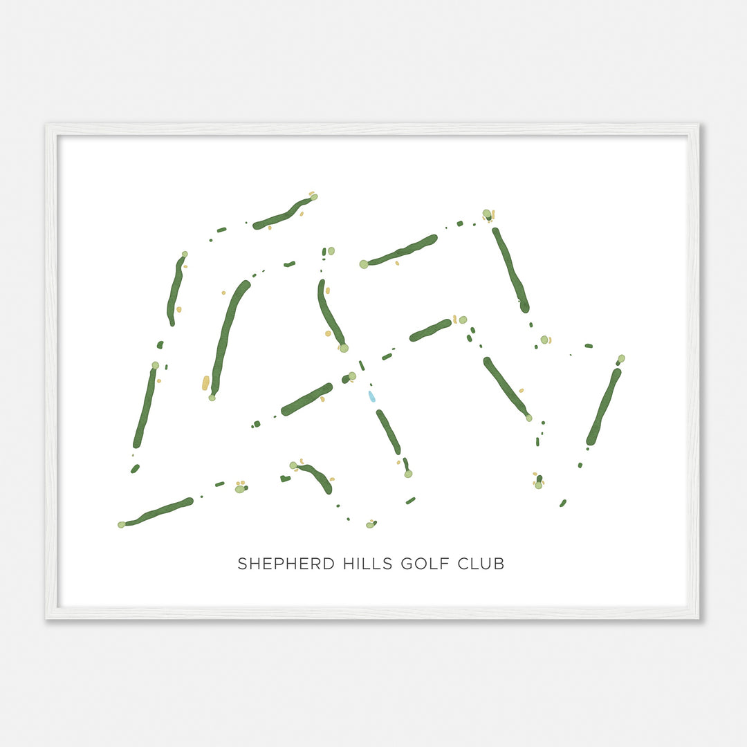 Print of Shepherd Hills Golf Club Modern Map