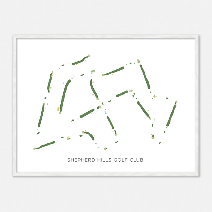 Print of Shepherd Hills Golf Club Modern Map