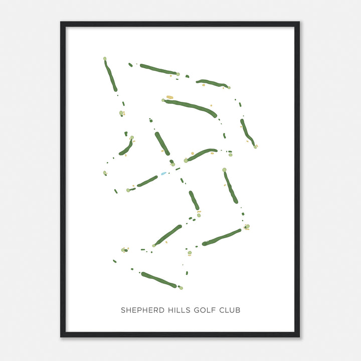 Print of Shepherd Hills Golf Club Modern Map