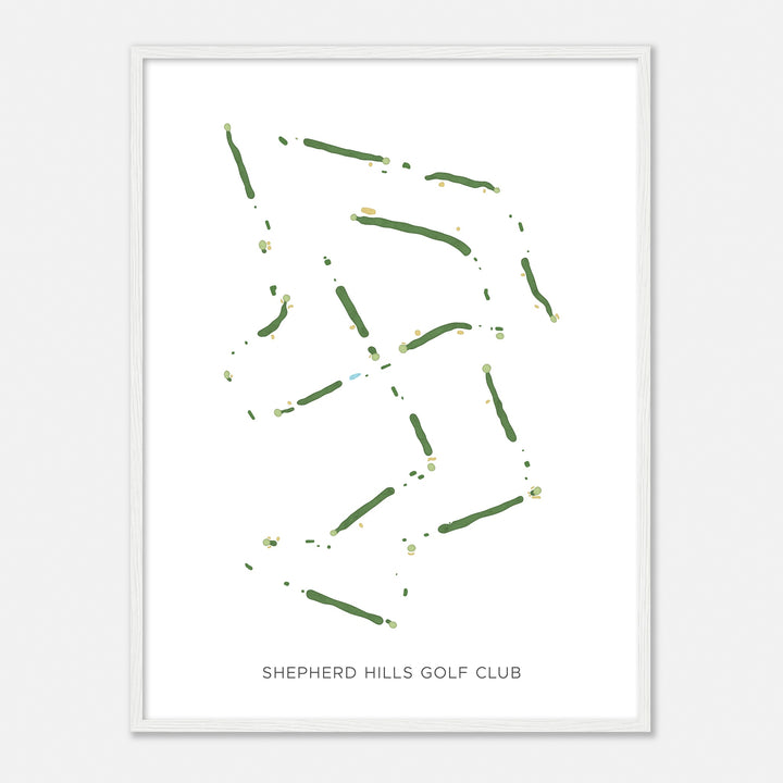 Print of Shepherd Hills Golf Club Modern Map