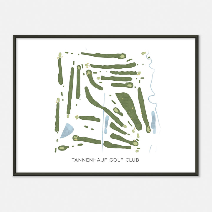 Print of Tannenhauf Golf Club Modern Map