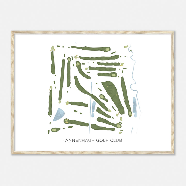 Print of Tannenhauf Golf Club Modern Map