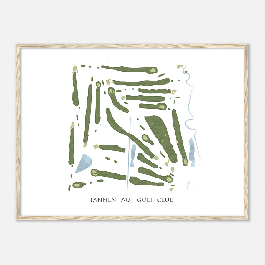 Print of Tannenhauf Golf Club Modern Map