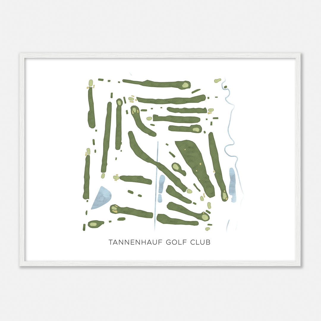 Print of Tannenhauf Golf Club Modern Map
