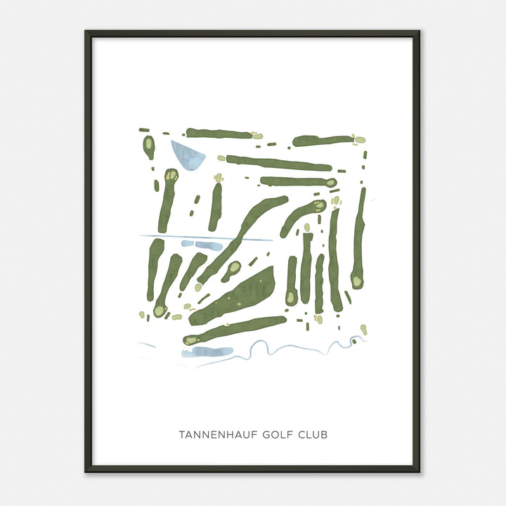 Print of Tannenhauf Golf Club Modern Map