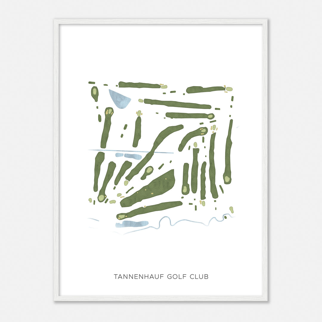 Print of Tannenhauf Golf Club Modern Map