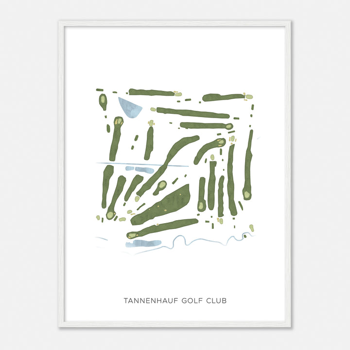 Print of Tannenhauf Golf Club Modern Map
