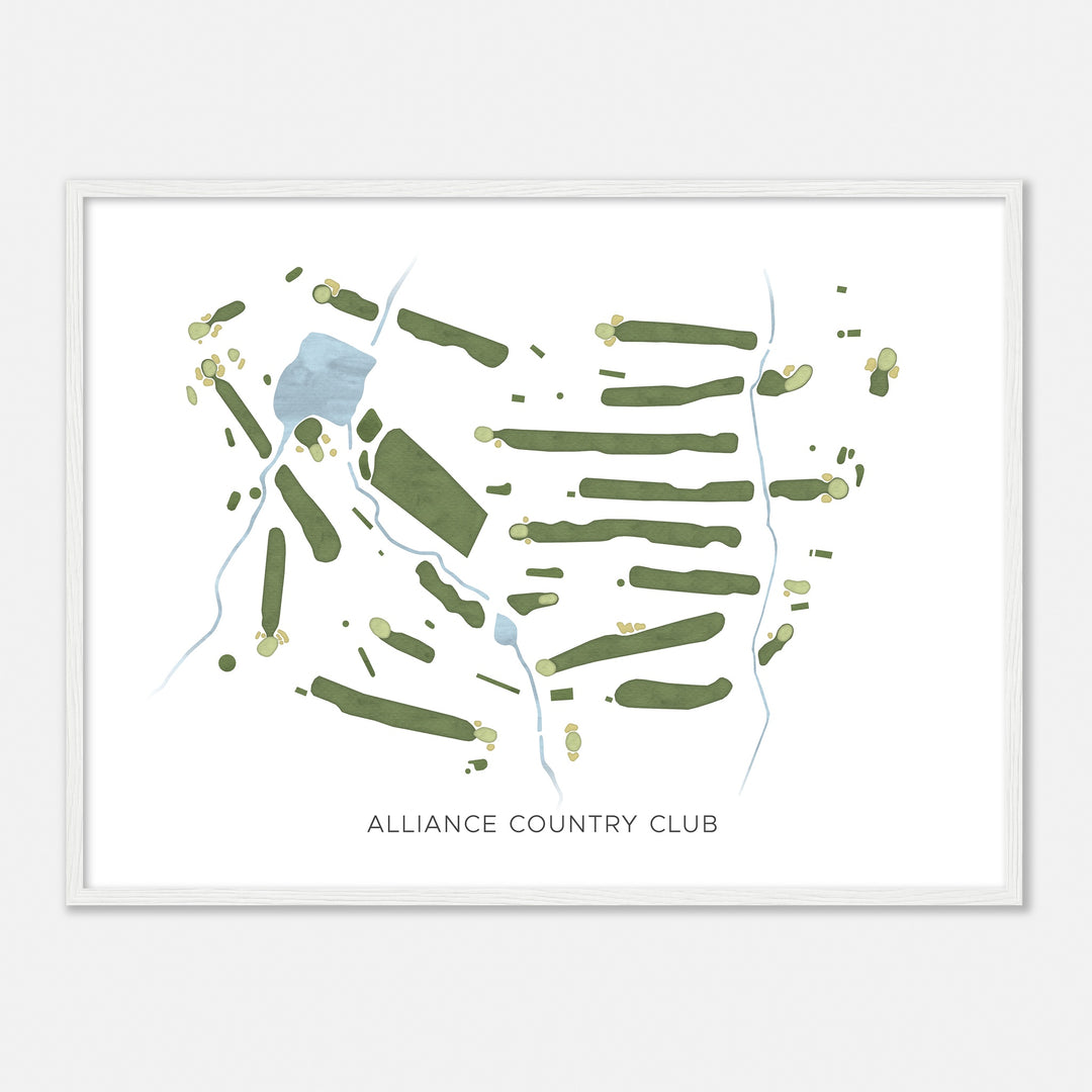 Print of Alliance Country Club Modern Map