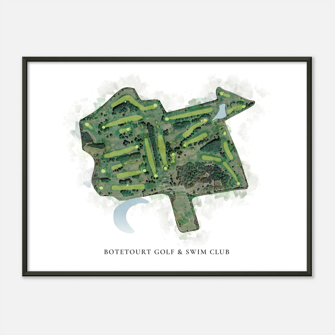 Print of Botetourt Golf & Swim Club Classic Map