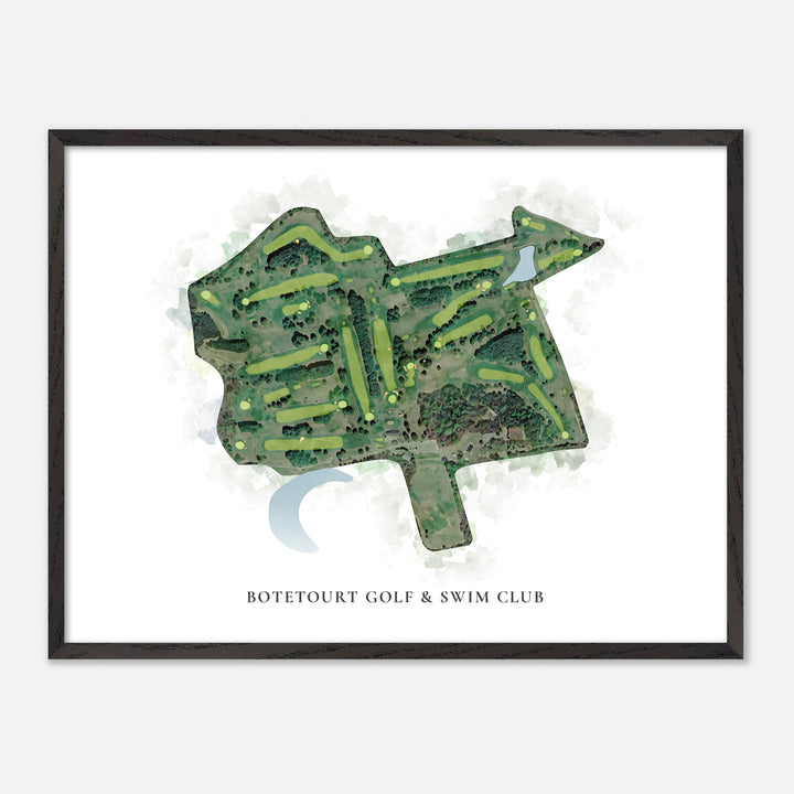 Print of Botetourt Golf & Swim Club Classic Map
