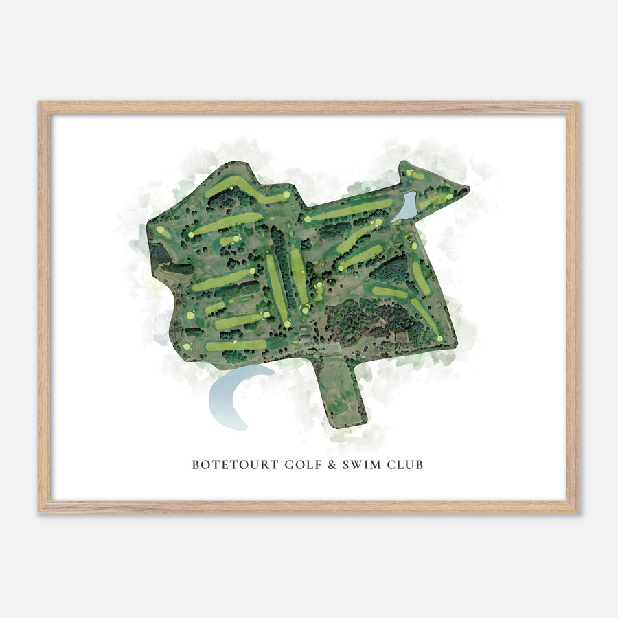 Print of Botetourt Golf & Swim Club Classic Map