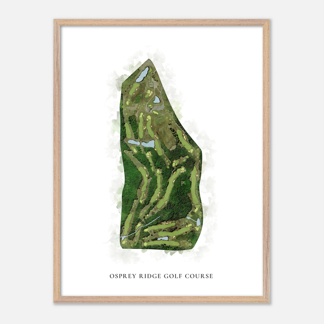 Print of Osprey Ridge Golf Course Classic Map