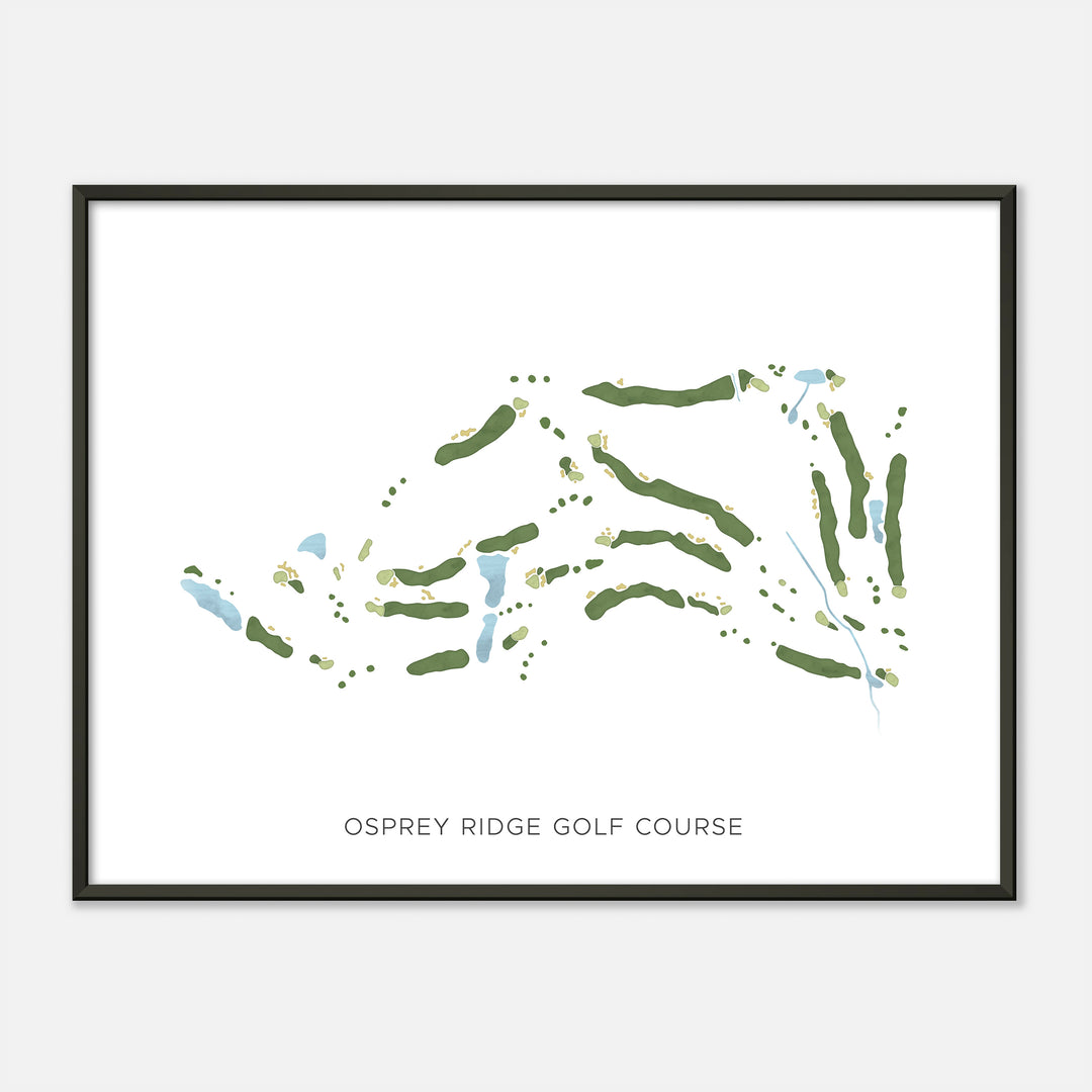 Print of Osprey Ridge Golf Course Modern Map