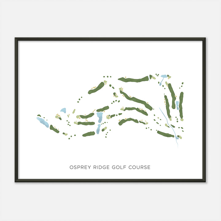 Print of Osprey Ridge Golf Course Modern Map