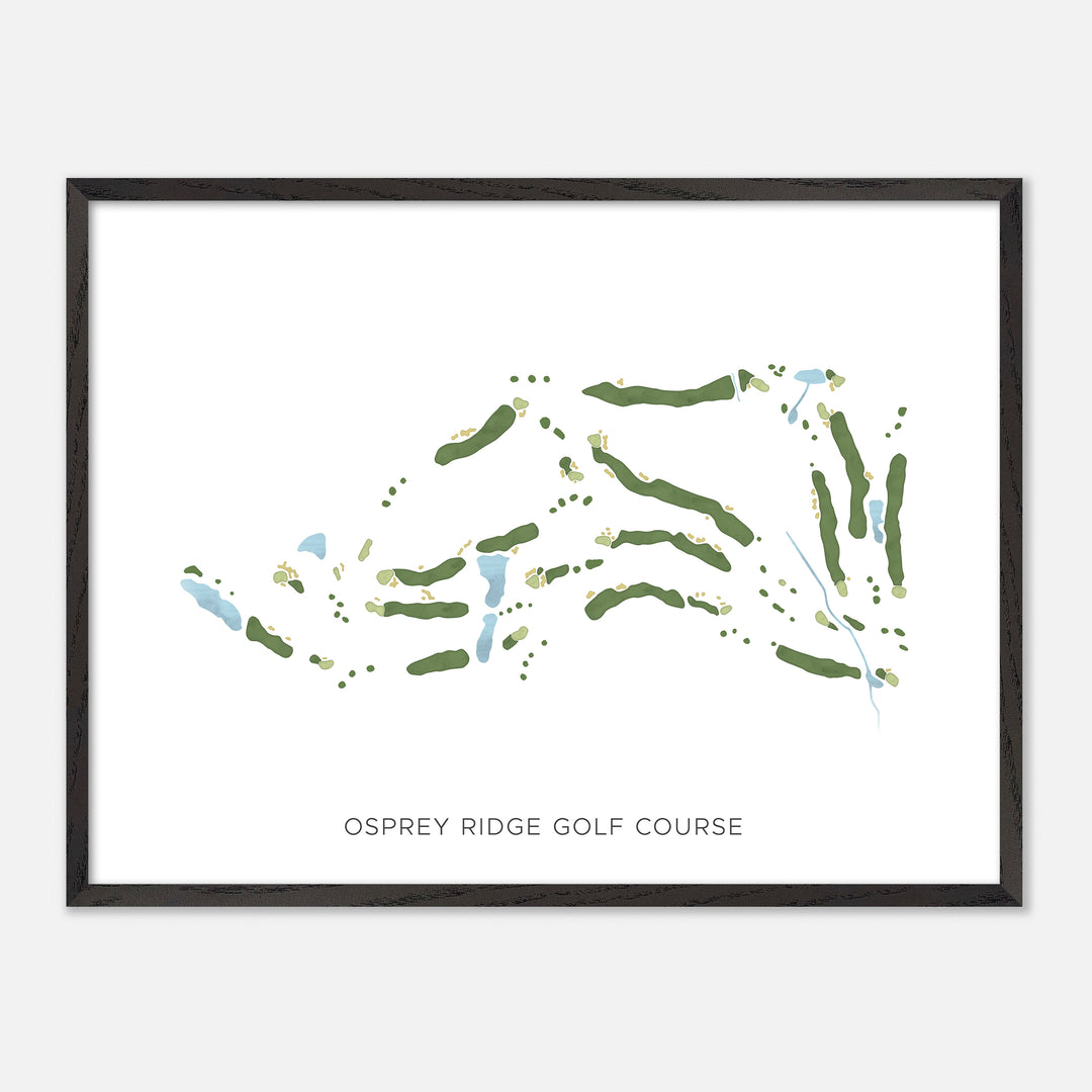 Print of Osprey Ridge Golf Course Modern Map