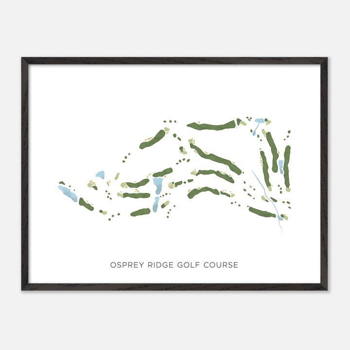 Print of Osprey Ridge Golf Course Modern Map