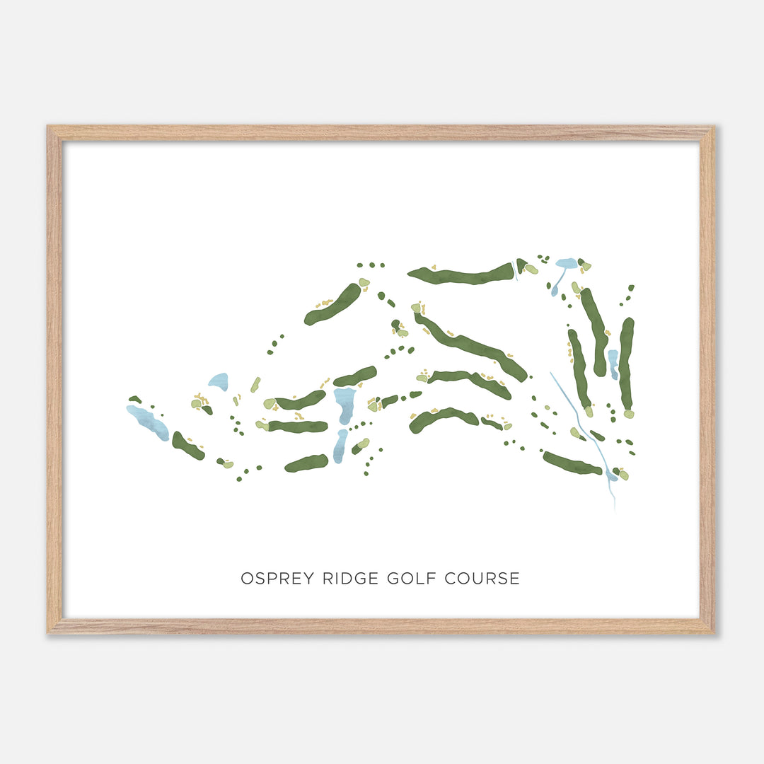 Print of Osprey Ridge Golf Course Modern Map