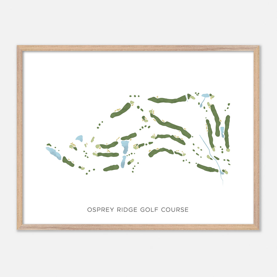 Print of Osprey Ridge Golf Course Modern Map