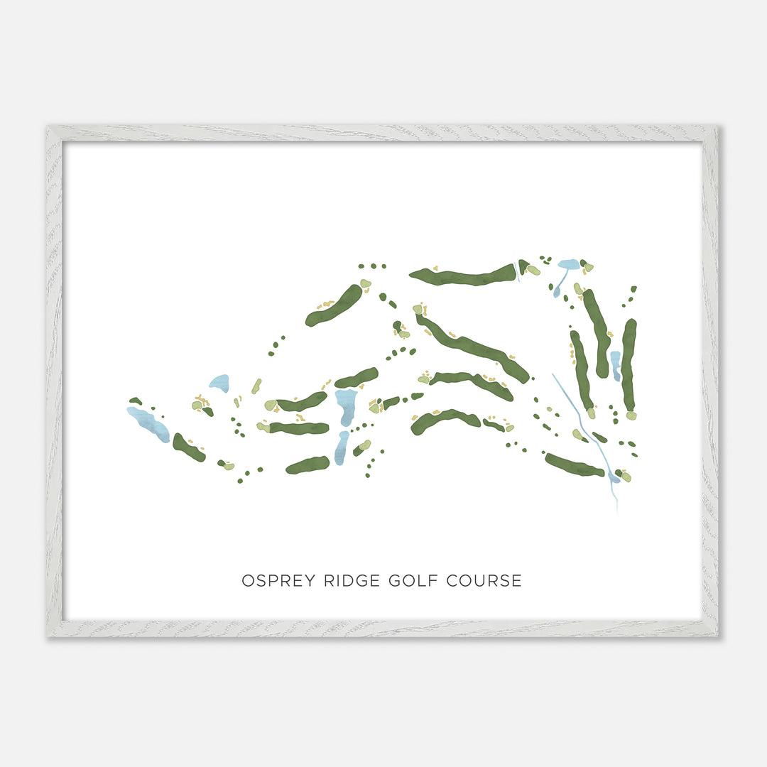 Print of Osprey Ridge Golf Course Modern Map