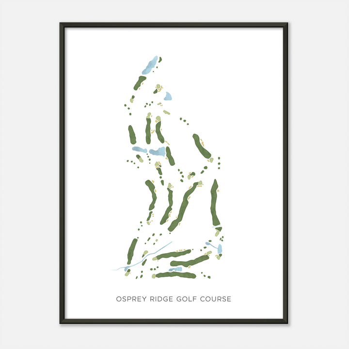 Print of Osprey Ridge Golf Course Modern Map