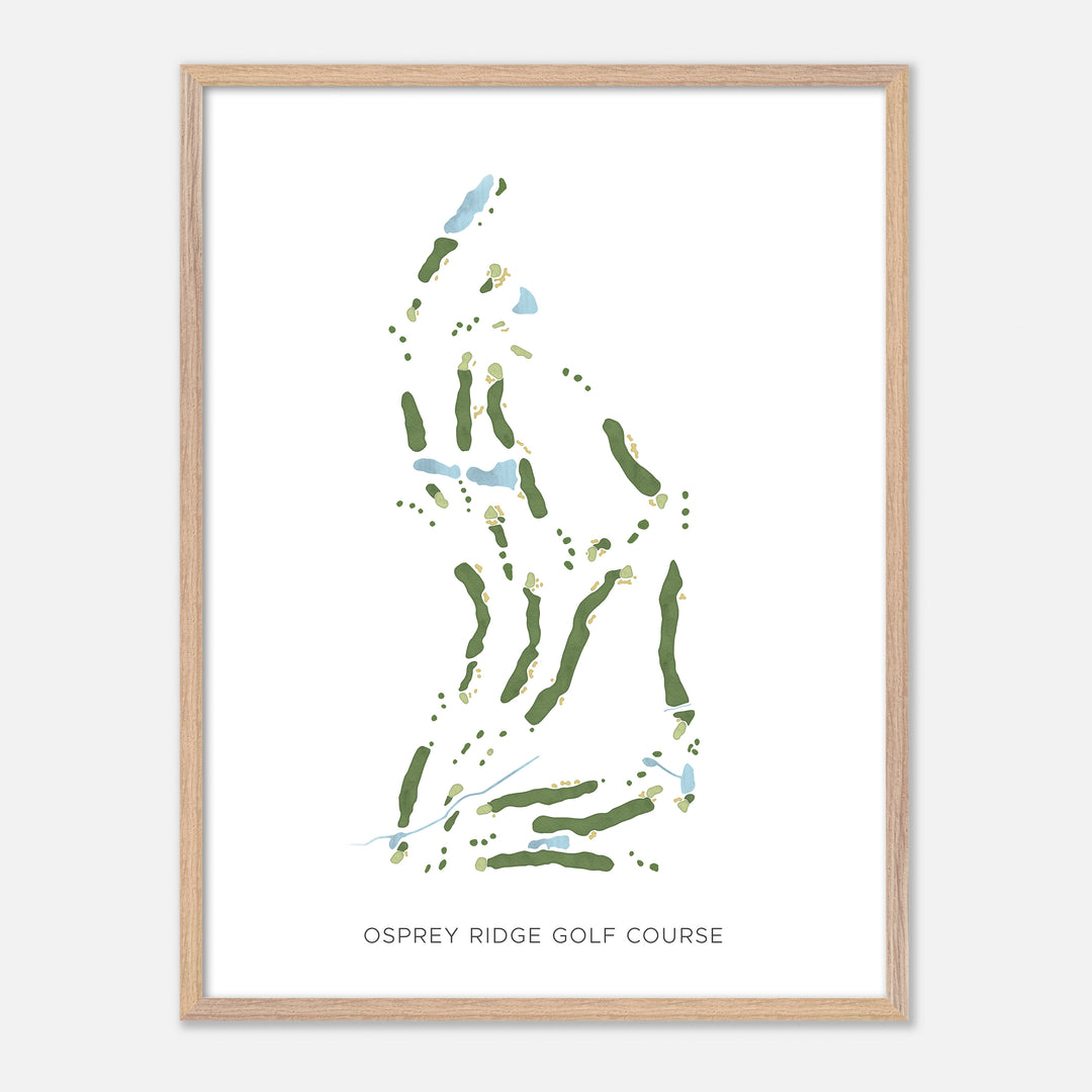 Print of Osprey Ridge Golf Course Modern Map