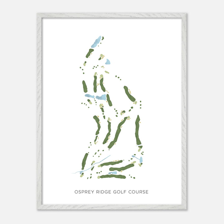 Print of Osprey Ridge Golf Course Modern Map