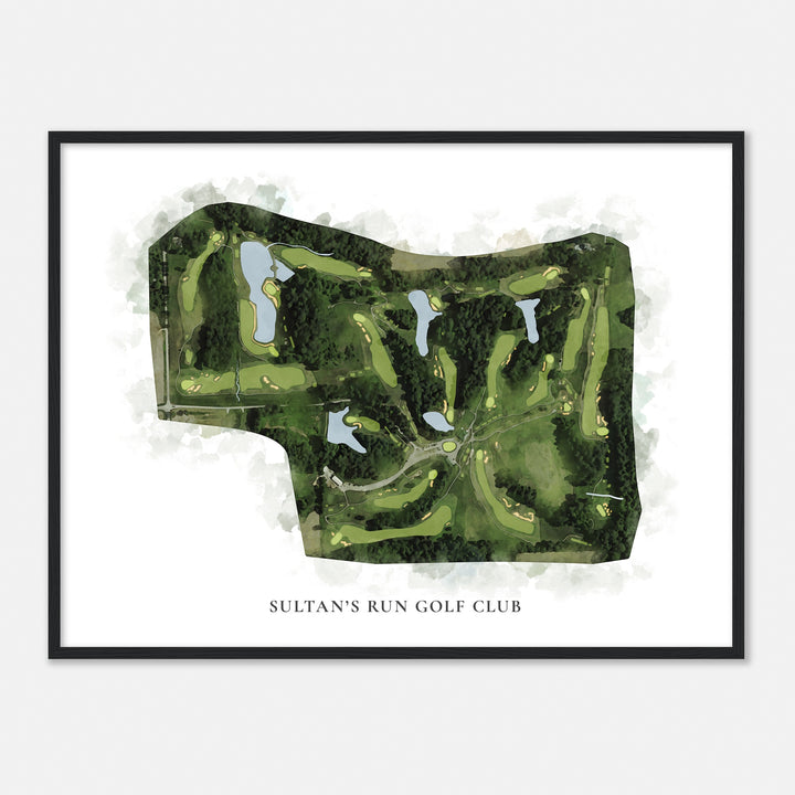 Print of Sultan'S Run Golf Club Classic Map