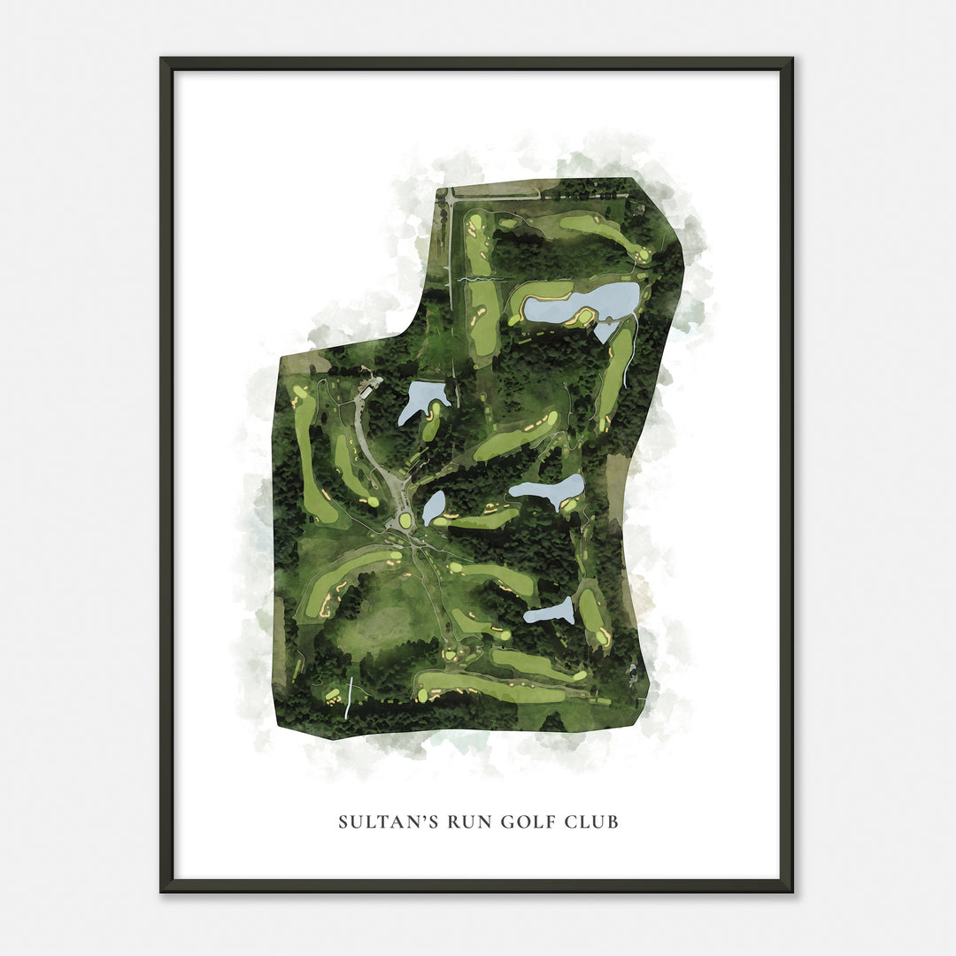 Print of Sultan'S Run Golf Club Classic Map