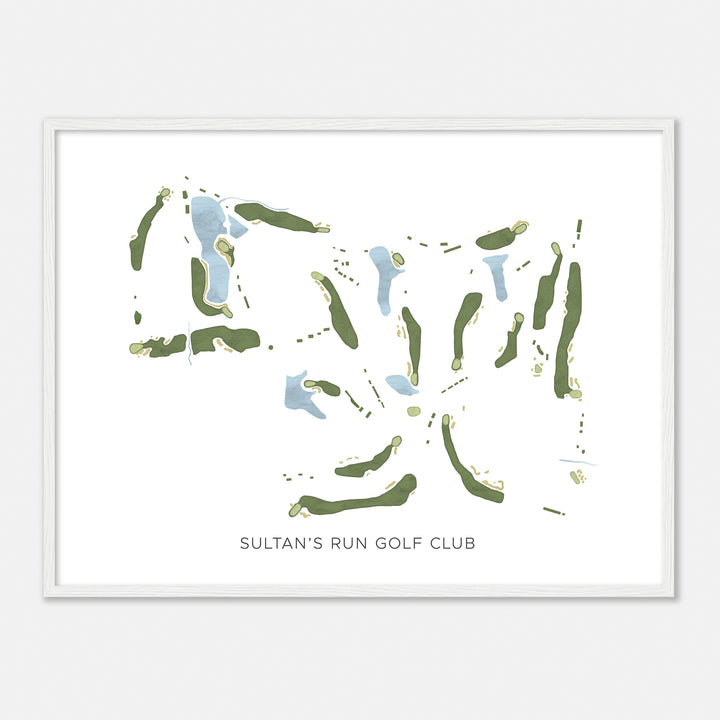 Print of Sultan'S Run Golf Club Modern Map