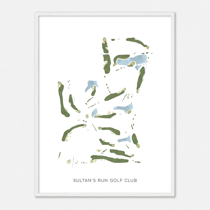 Print of Sultan'S Run Golf Club Modern Map