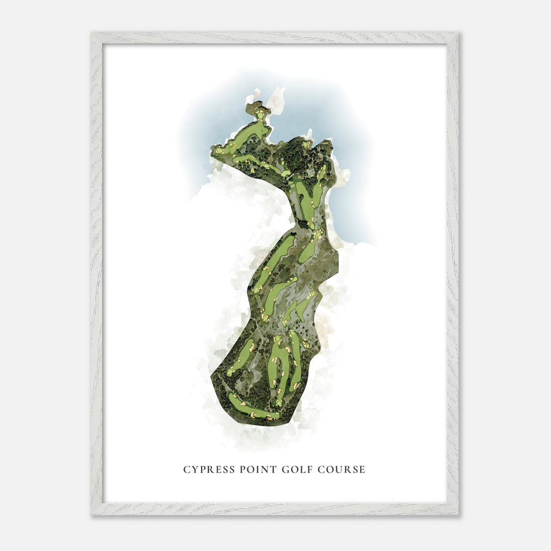 Print of Cypress Point Golf Course Classic Map