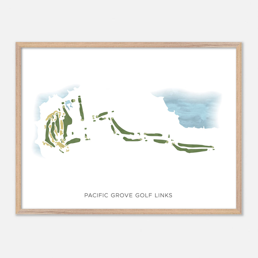 Print of Pacific Grove Golf Links Modern Map