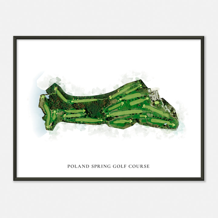 Print of Poland Spring Golf Course Classic Map