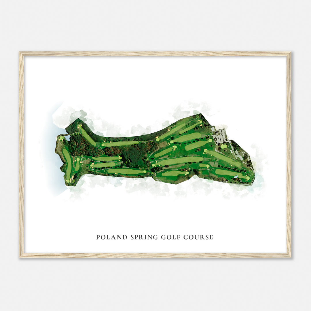 Print of Poland Spring Golf Course Classic Map