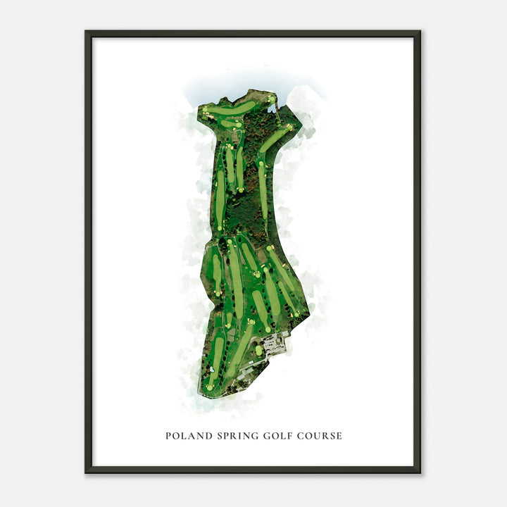 Print of Poland Spring Golf Course Classic Map