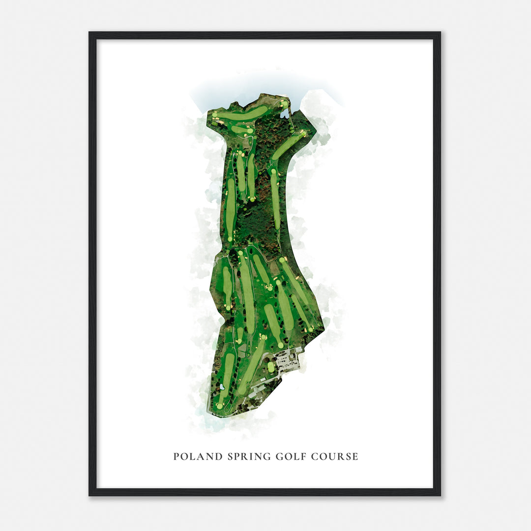 Print of Poland Spring Golf Course Classic Map