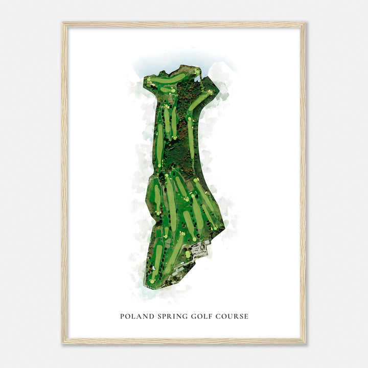 Print of Poland Spring Golf Course Classic Map