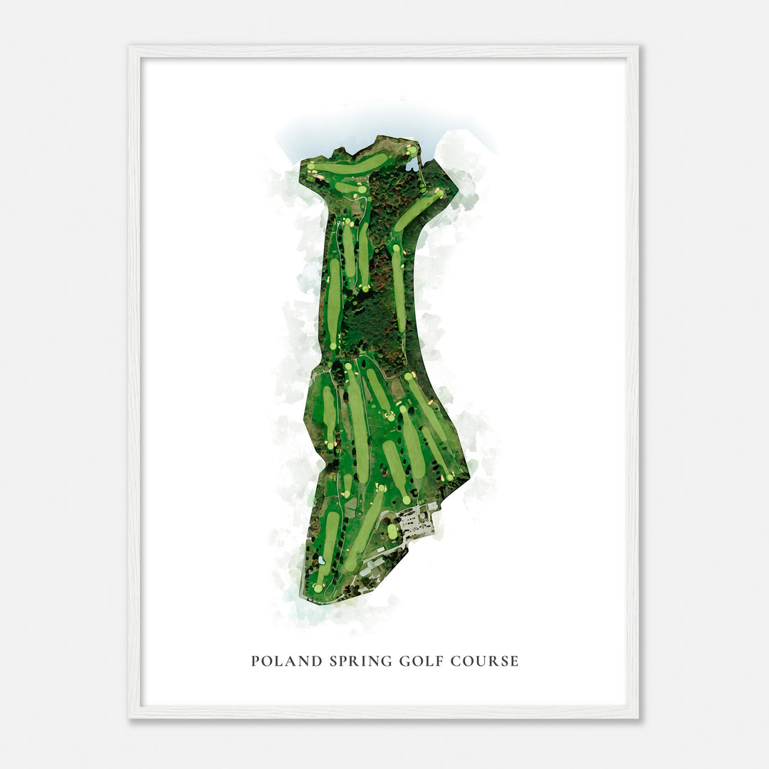 Print of Poland Spring Golf Course Classic Map