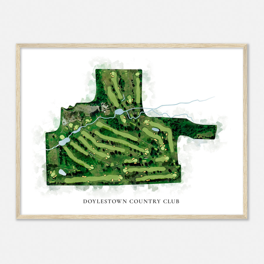 Print of Doylestown Country Club Classic Map