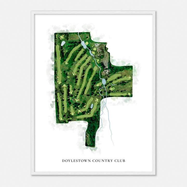 Print of Doylestown Country Club Classic Map