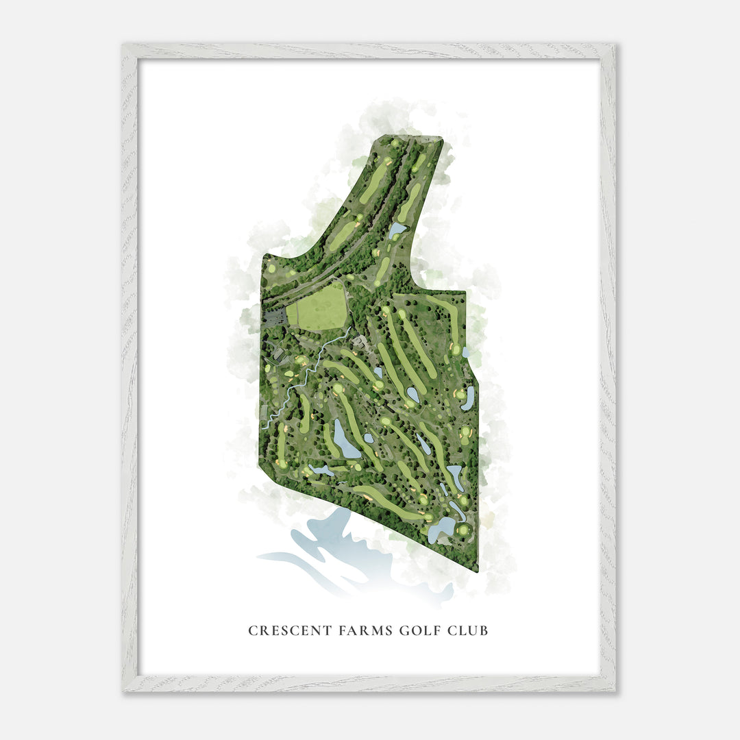 Print of Crescent Farms Golf Club Classic Map