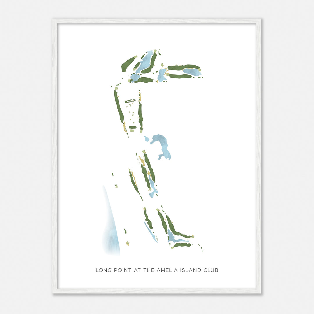 Print of Long Point At The Amelia Island Club Modern Map