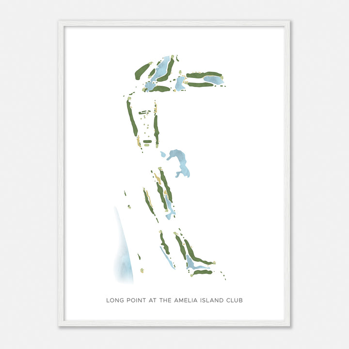 Print of Long Point At The Amelia Island Club Modern Map