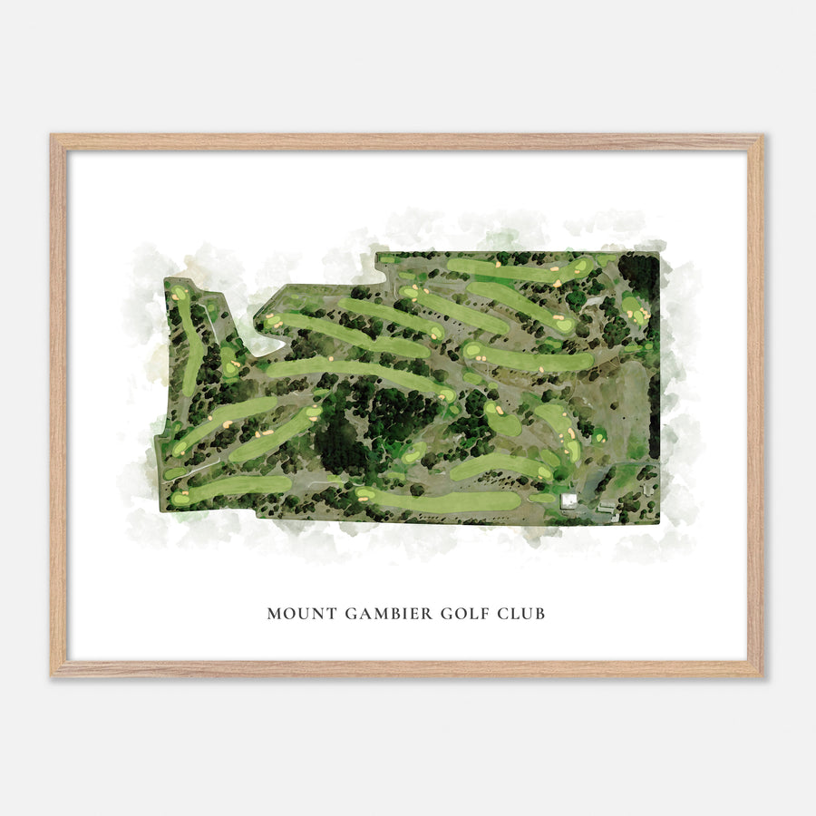 Print of Mount Gambier Golf Club Classic Map