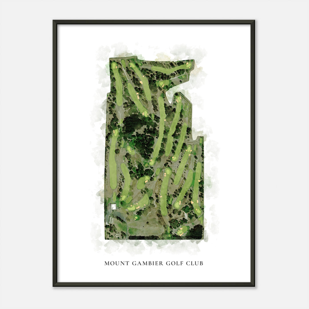 Print of Mount Gambier Golf Club Classic Map
