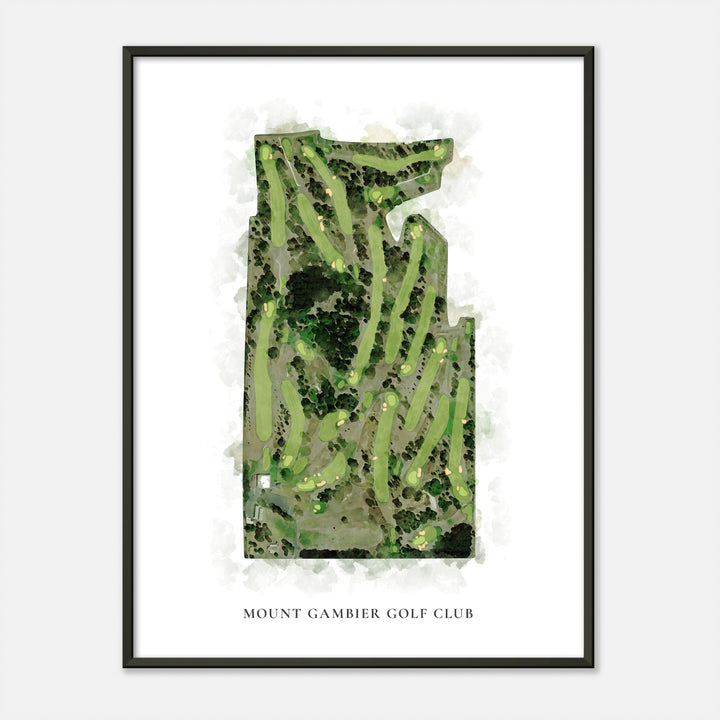 Print of Mount Gambier Golf Club Classic Map
