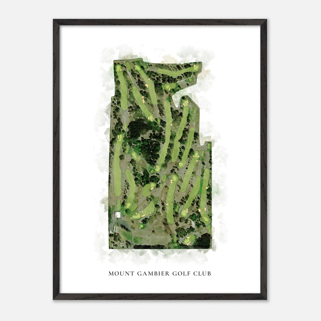Print of Mount Gambier Golf Club Classic Map