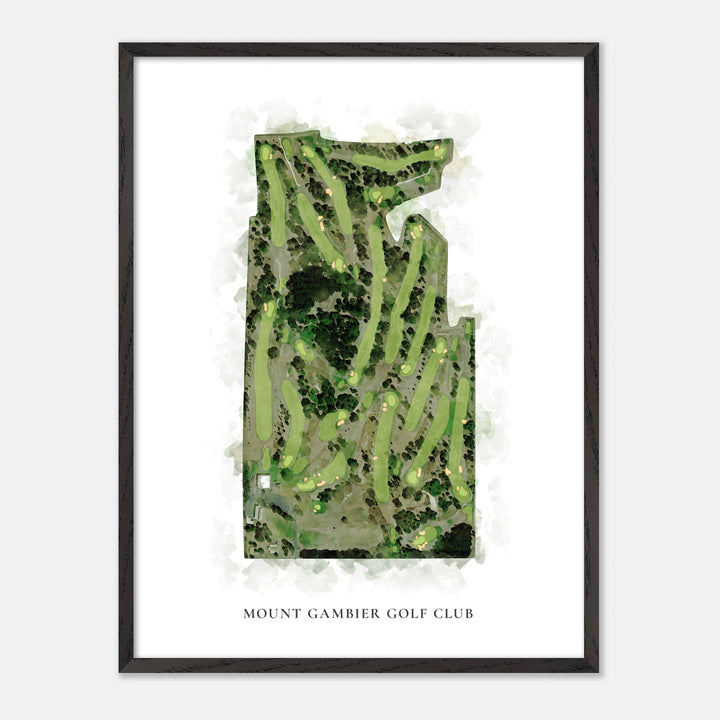 Print of Mount Gambier Golf Club Classic Map