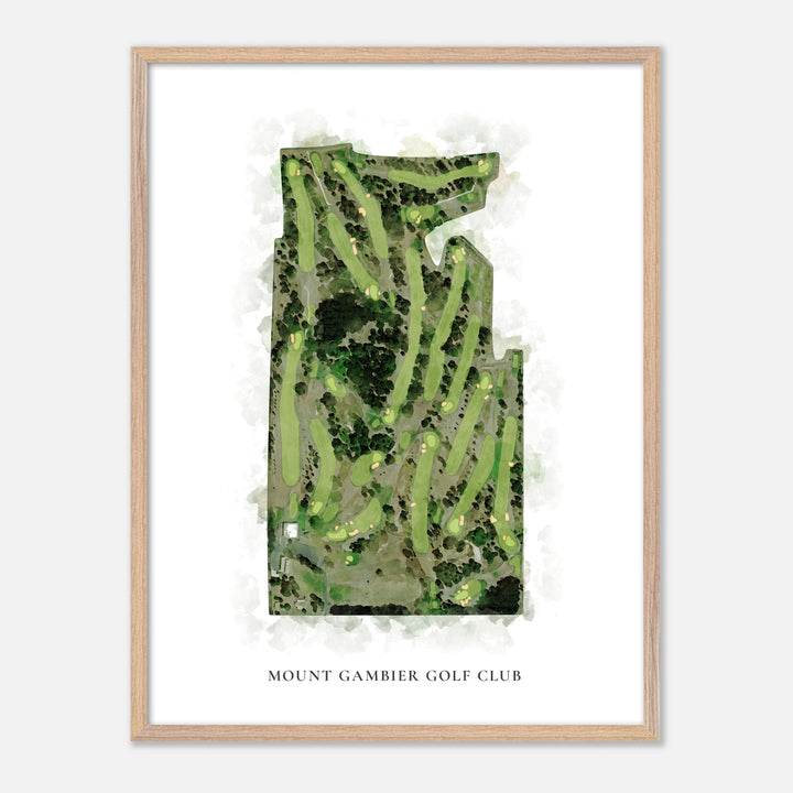 Print of Mount Gambier Golf Club Classic Map